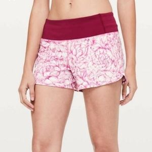 Lululemon Floral Run Times Shorts